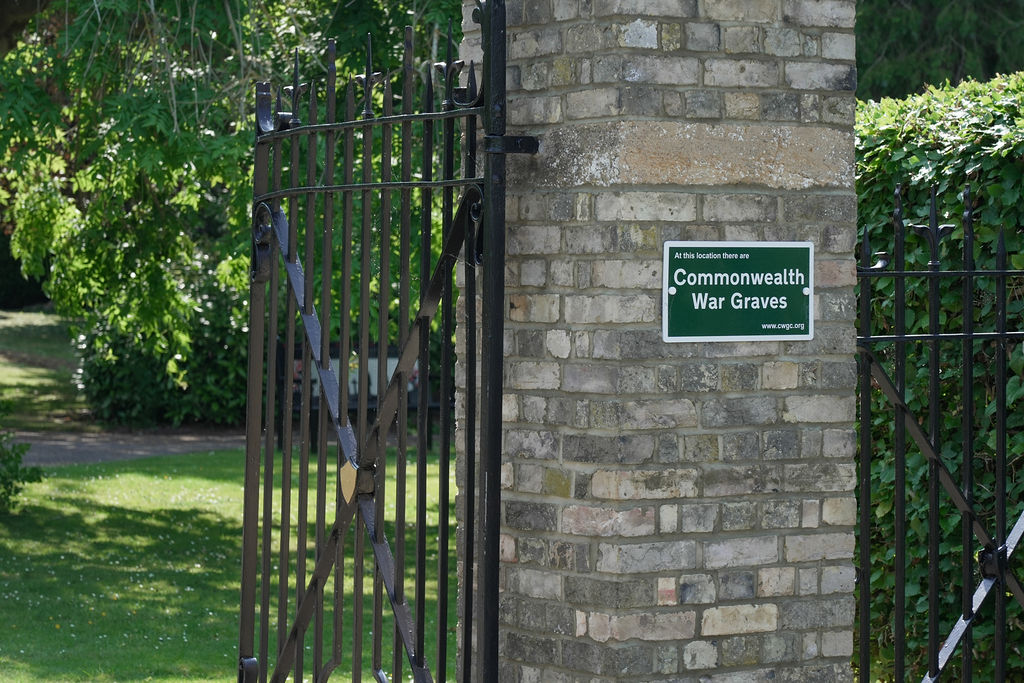 Cemetery Gate with Commonwealth War Grave Sign